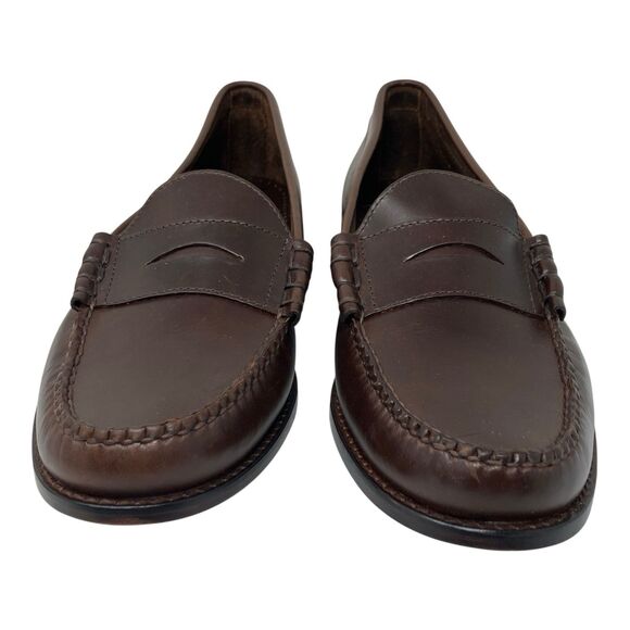 J Crew Camden Loafers Mens 11 Brown Leather Sole Penny Preppy Career BJ009 main image 8